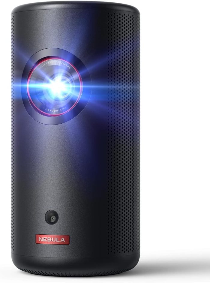 Nebula Anker Capsule 3 Laser 1080p, Inteligentny, Wi-Fi, Mini projektor, Czarny, Przenośny projektor, Dolby Digital, obsługa 4k,