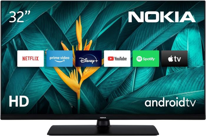 Nokia 50 Cali (120cm) 4K UHD Smart Android TV (DVB-C/S2/T2, Netflix, Prime Video, Disney+) - UN50GV310I - 2023