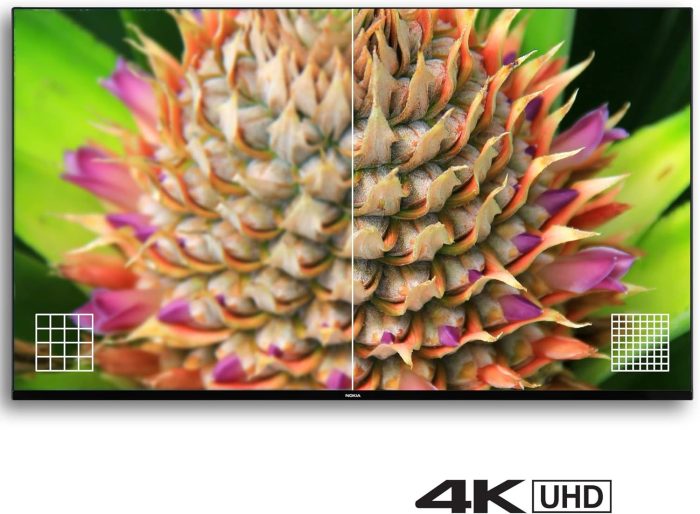 Nokia 50 Cali (120cm) 4K UHD Smart Android TV (DVB-C/S2/T2, Netflix, Prime Video, Disney+) - UN50GV310I - 2023