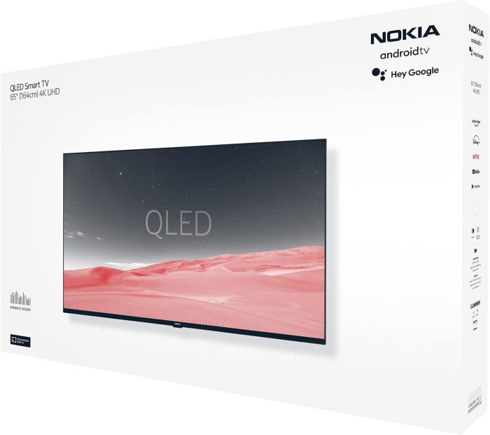 Nokia 50 Cali (120cm) 4K UHD Smart Android TV (DVB-C/S2/T2, Netflix, Prime Video, Disney+) - UN50GV310I - 2023