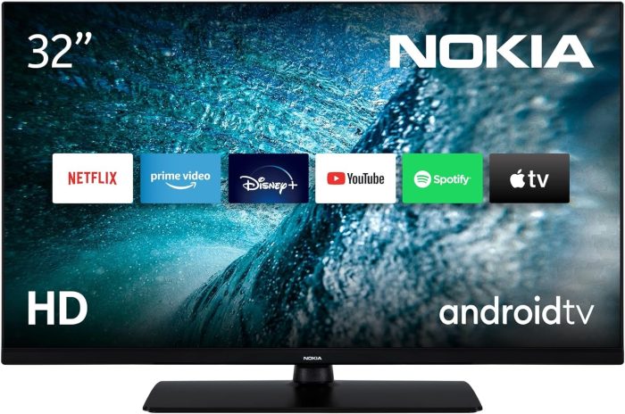 Nokia 50 Cali (120cm) 4K UHD Smart Android TV (DVB-C/S2/T2, Netflix, Prime Video, Disney+) - UN50GV310I - 2023