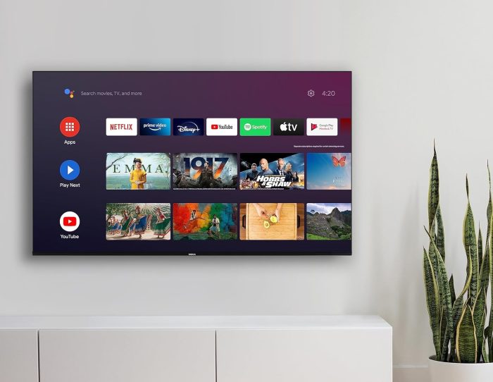 Nokia 50 Cali (120cm) 4K UHD Smart Android TV (DVB-C/S2/T2, Netflix, Prime Video, Disney+) - UN50GV310I - 2023