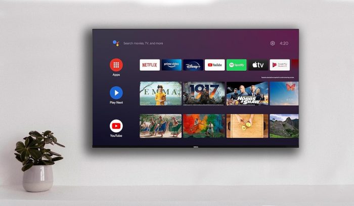 Nokia 43 Cali (108 cm) 4K UHD Telewizja Smart Android TV (DVB-C/S2/T2, Netflix, Prime Video, Disney+) - UN43GV310-2023