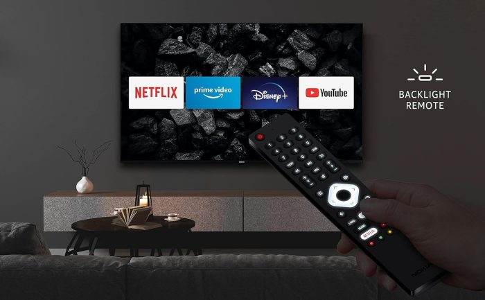 Nokia 43 Cali (108 cm) 4K UHD Telewizja Smart Android TV (DVB-C/S2/T2, Netflix, Prime Video, Disney+) - UN43GV310-2023