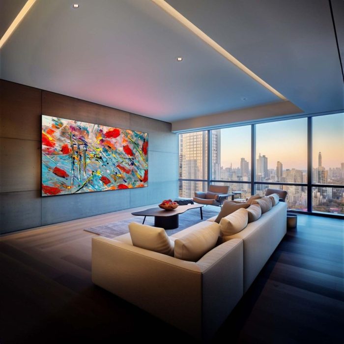 Imeens TV LED 108 cali (275 cm) HD 2024 - IO-108HD-AIO - Profesjonalny gigantyczny ekran HD - Ultra cienki 31 mm