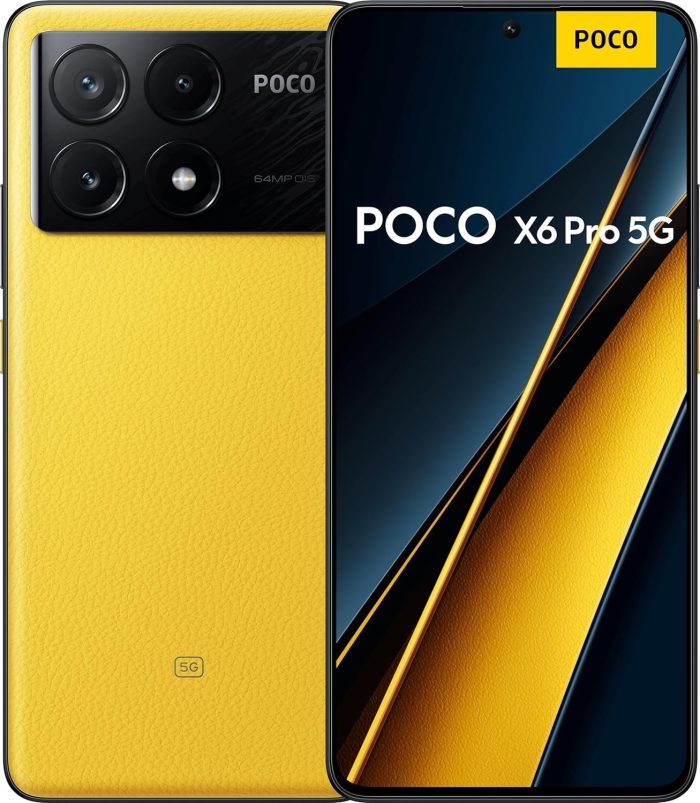 Xiaomi POCO X6 Pro 5G - Smartphone, 8+256GB 6.67" 120Hz FHD+ Wyświetlacz AMOLED, MediaTek Dimensity 8300-Ultra, 64MP AI Triple