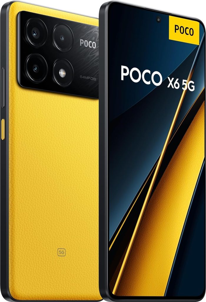 Xiaomi POCO X6 Pro 5G - Smartphone, 8+256GB 6.67" 120Hz FHD+ Wyświetlacz AMOLED, MediaTek Dimensity 8300-Ultra, 64MP AI Triple